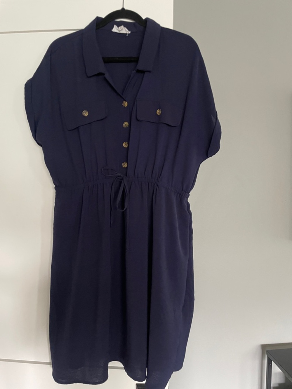 Lucky Brand Navy Top with Logo Tag